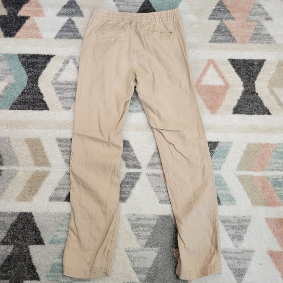 Onia Womens 100% Linen Elastic Waistband Drawstring Straight Leg Pants Size S - Picture 6 of 7